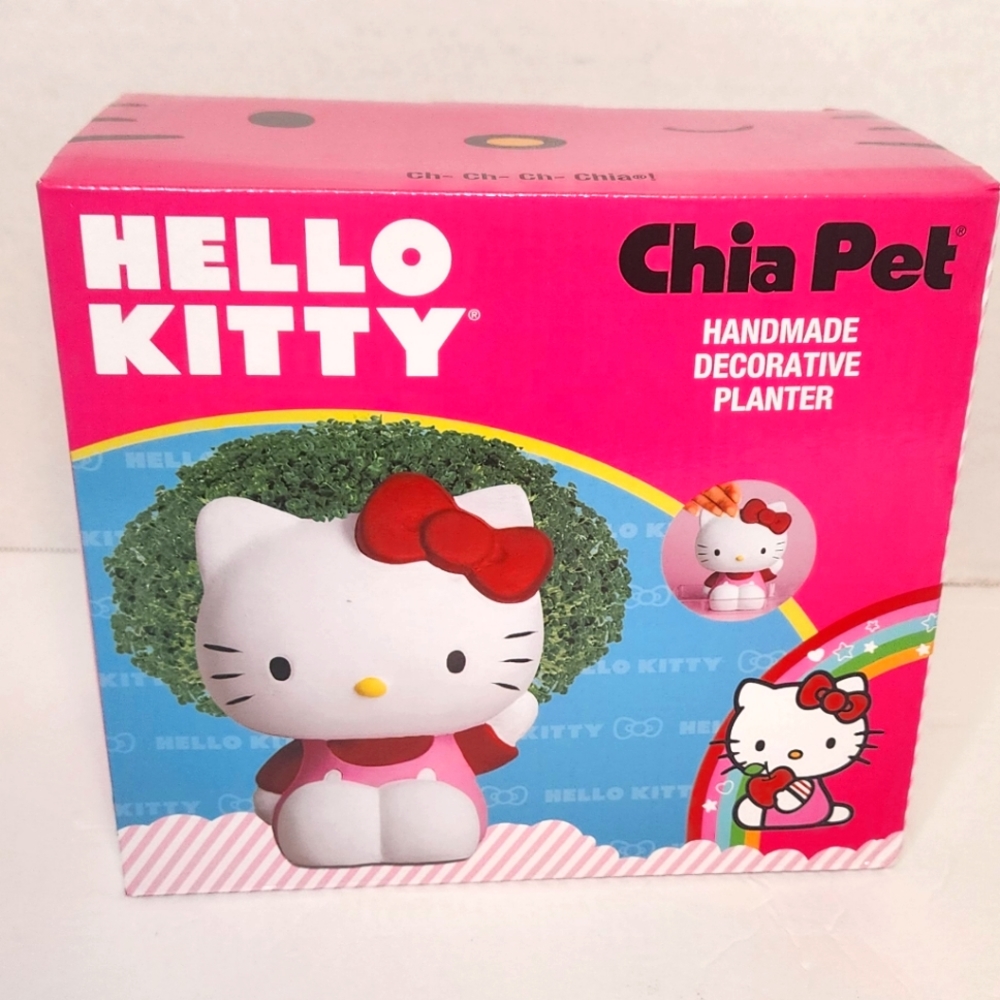 HELLO KITTY 😺 Chia Pet handmade decorative planter BNIB